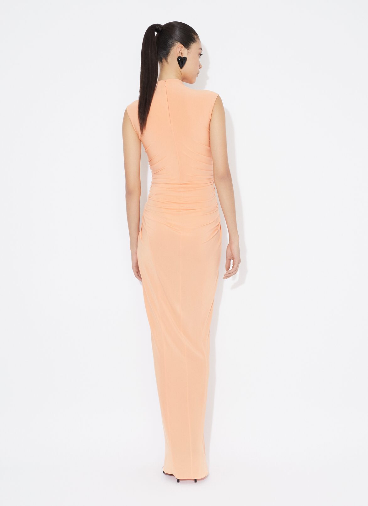 세컨드 스킨 드레이프 드레스 ALAÏA APRICOT 세컨드 스킨 드레이프 드레스